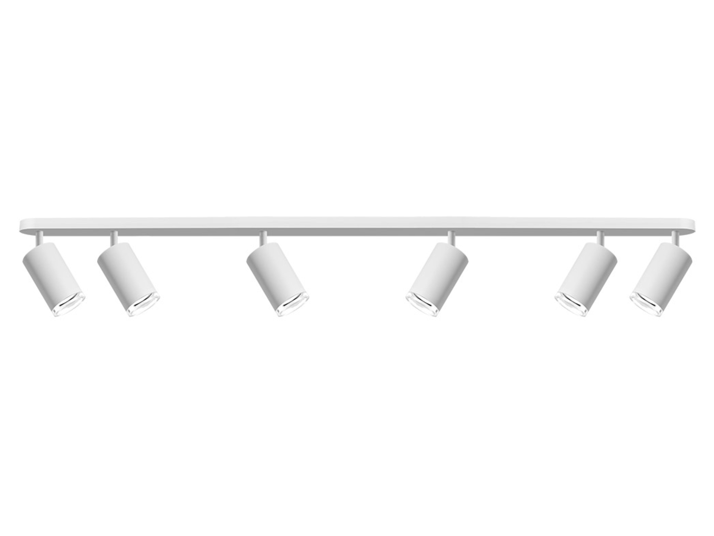 Lampa sufitowo-ścienna 6-punktowy spot aluminiowy czarny