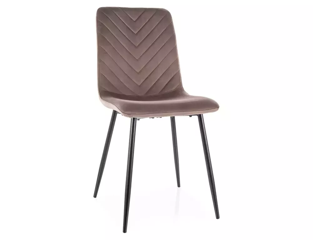 Krzesło tapicerowane DAREN VELVET cappuccino