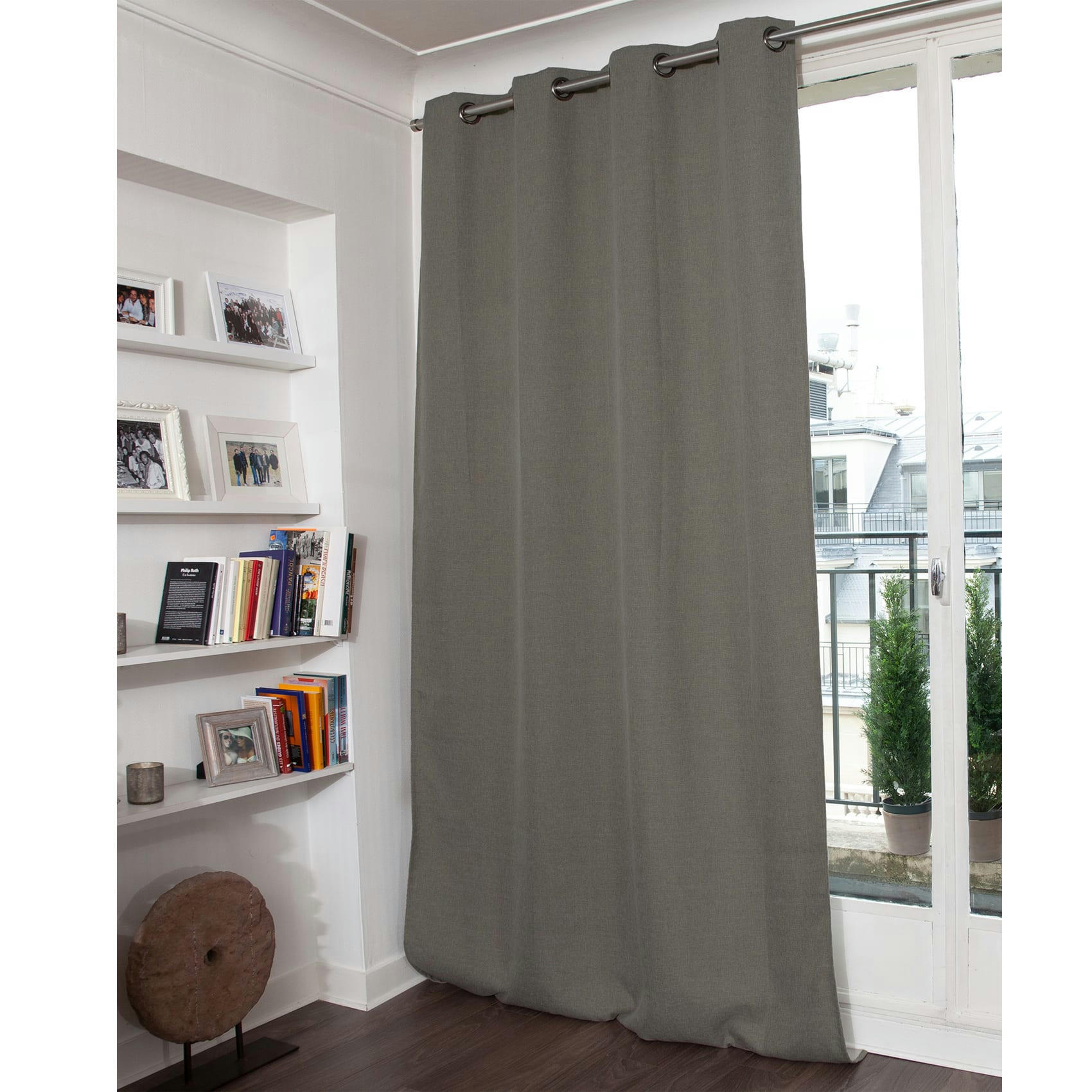 - Rideau occultant moondream polyester taupe 130x260 cm