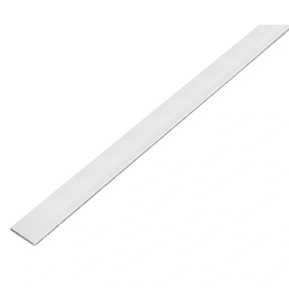 Flachstange, LxBxH: 1000 x 15 x 2 mm, silberfarben