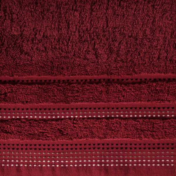 Ręcznik Pola 50x90 bordowy frotte 500 g/m2