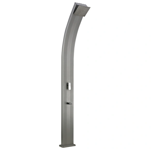 Solardusche »Speedshower slim line deluxe«, Aluminium, mit 24 l-Tank, verstellbarer Duschkopf