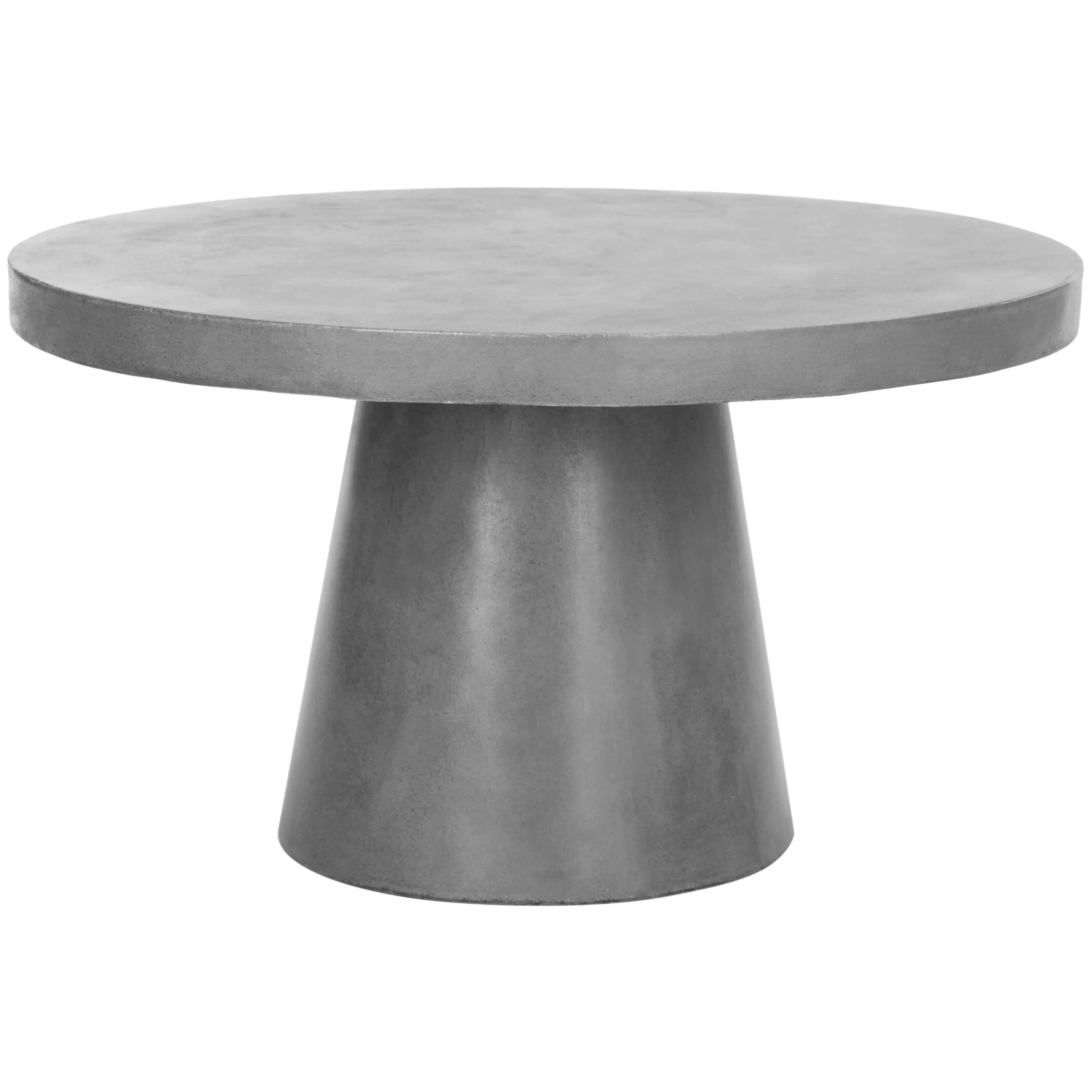 SAFAVIEH Kader Dark Grey Modern Concrete Round Indoor/ Outdoor Coffee Table - 27.6 x 27.6 x 15.8 - 28Wx28Dx16H
