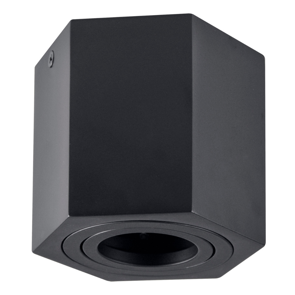 Spot sześciokąt czarny HEXAGON1xGU10x10W wym:8,8x10x10cm IP20 Polux