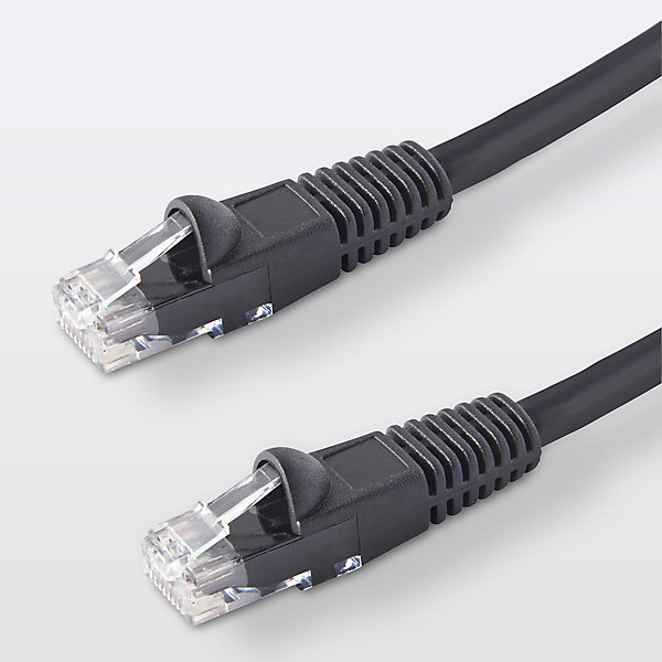 Câble RJ45 Mâle / Mâle Catégorie 5E noir Blyss, 10 m