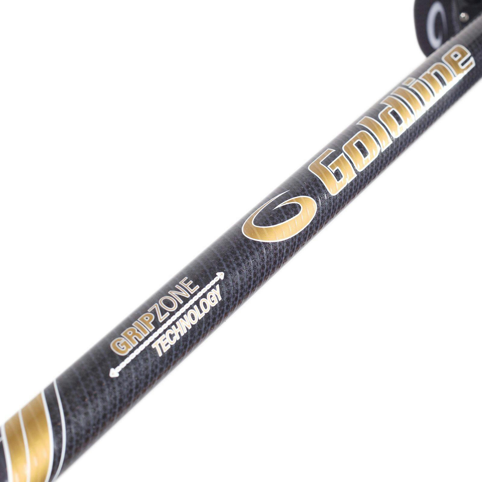 Goldline Carbon Fiber Curling Impact Broom, All Age Groups, Black, 1 1/8-in
