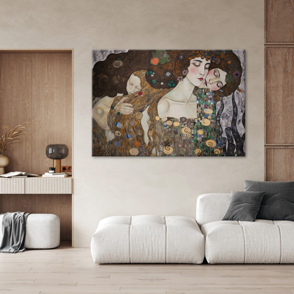 Feeby Obraz na płótnie, Pocałunek kobiet - G. Klimt 60x40
