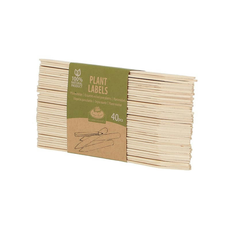- Lot de 40 étiquettes bois pour plantes