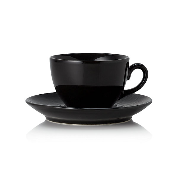 Lot de 6 tasses et soucoupes en Porcelaine 0,22 L nuit H 85 mm - Was Germany