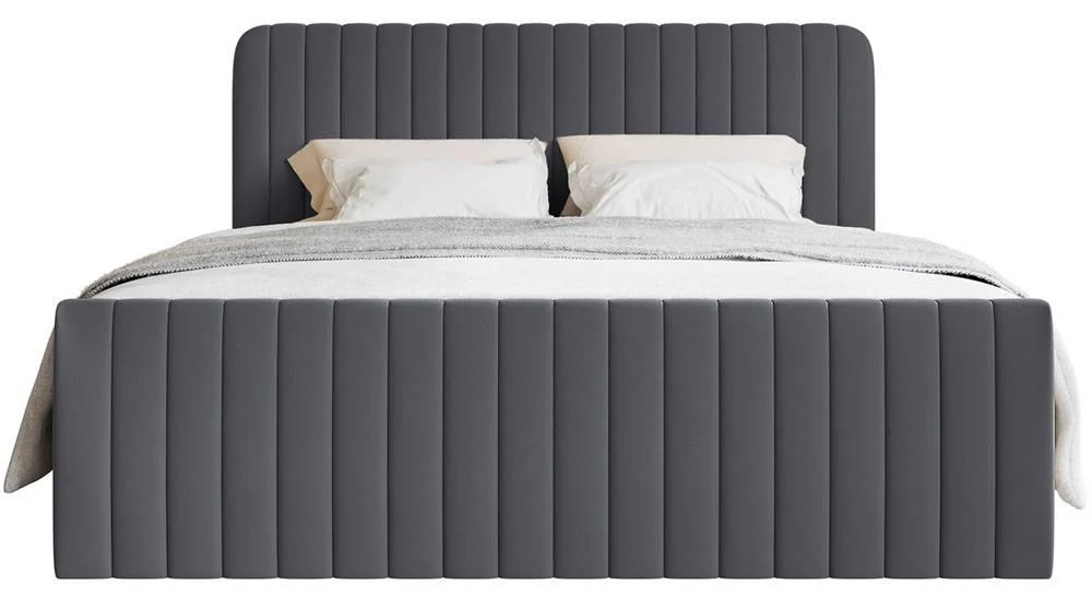 Boxspring Adrien chenille met opbergruimte 140x200