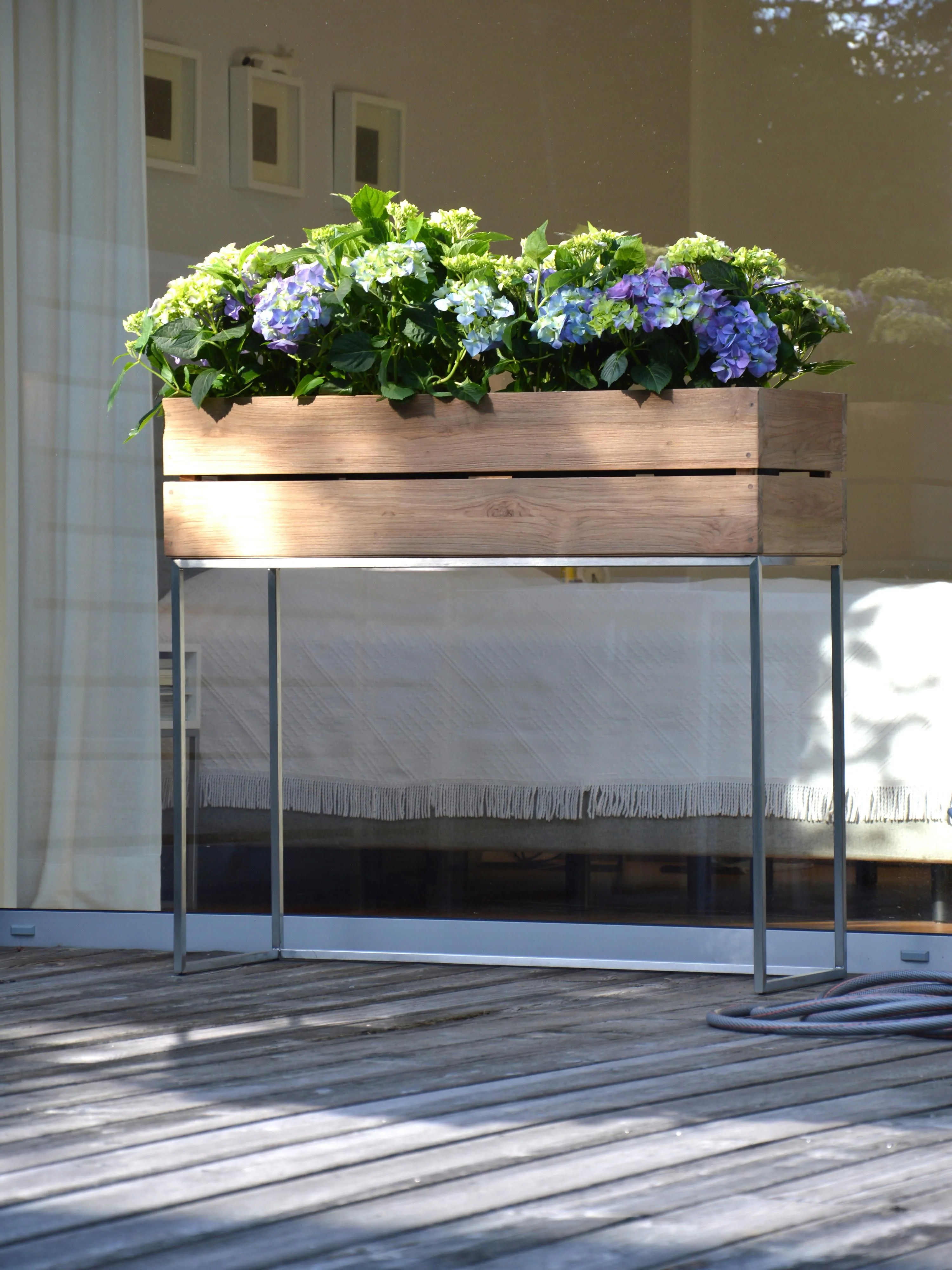 übertopf Mini Garden aus Teakholz