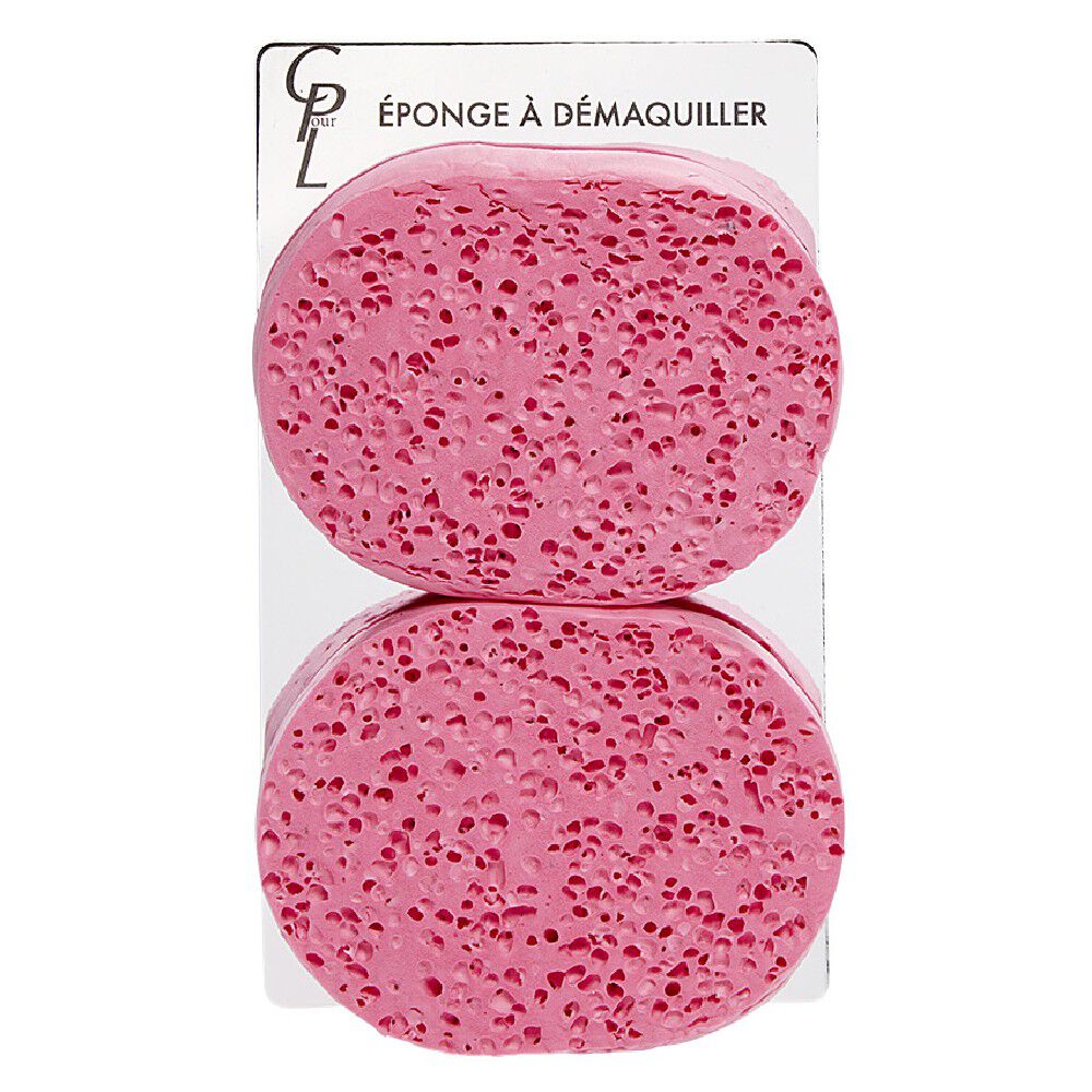 Lot de 2 éponges à démaquiller en acrylique