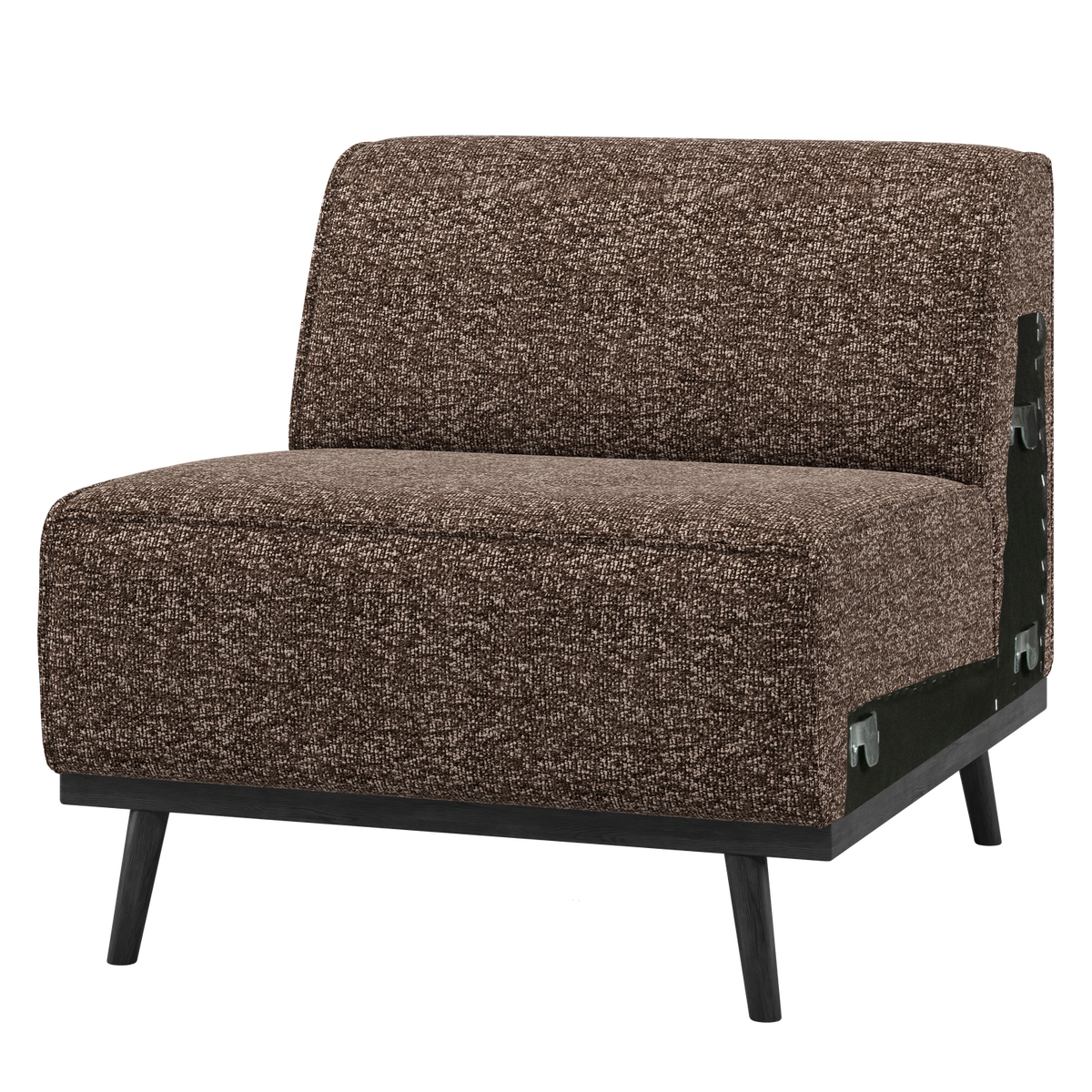 WOOOD 1-zits element bank Statement - Polyester - Bruin - 77x79x93