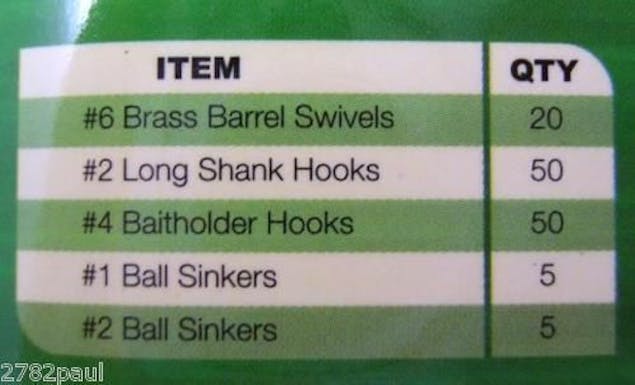 Wilson120pc Bream Pack In Fishing Tackle Box - Tackle Kit