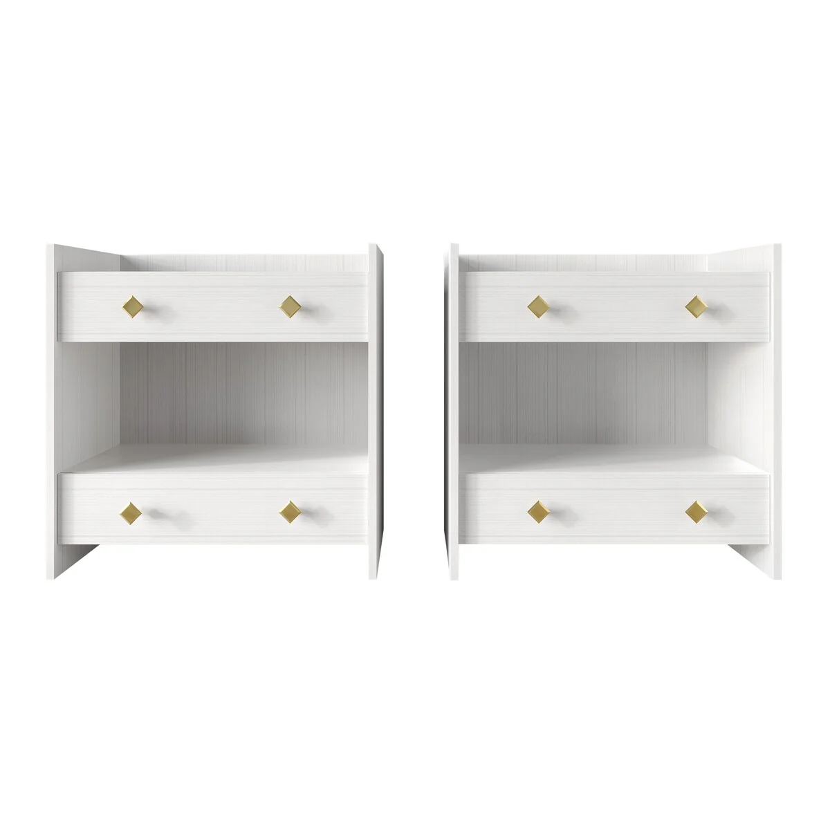 CraftPorch Mid-Century Modern 2 Piece Nightstand