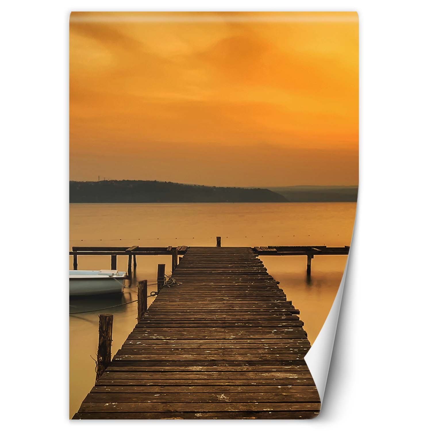 Feeby Fototapeta, Pomost o zachodzie słońca 100x140