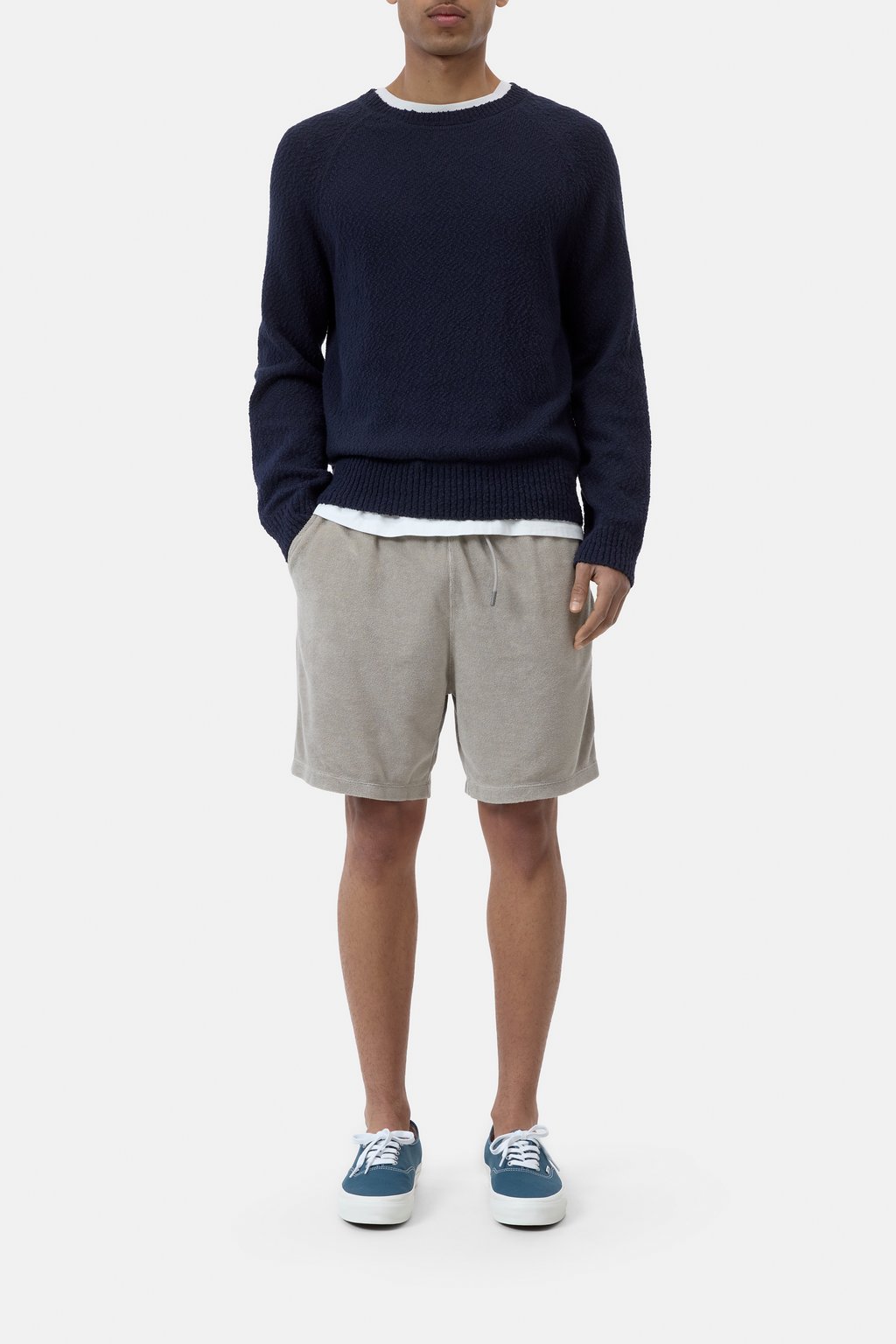 Frottee-Shorts aus Baumwoll-Mix