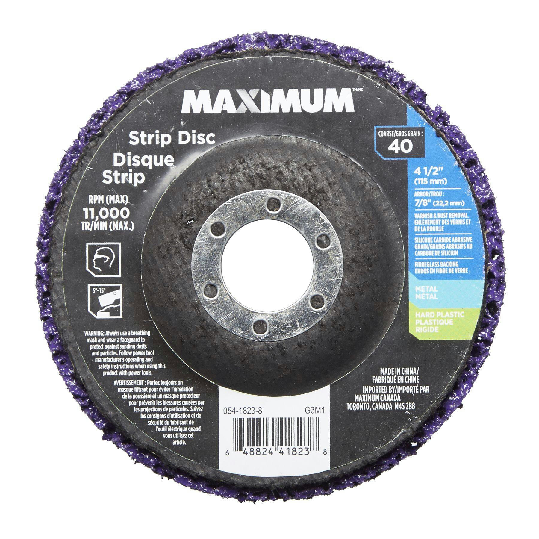 MAXIMUM  4-1/2-in 40 Grit Strip-it Abrasive Flex Disc for Metal