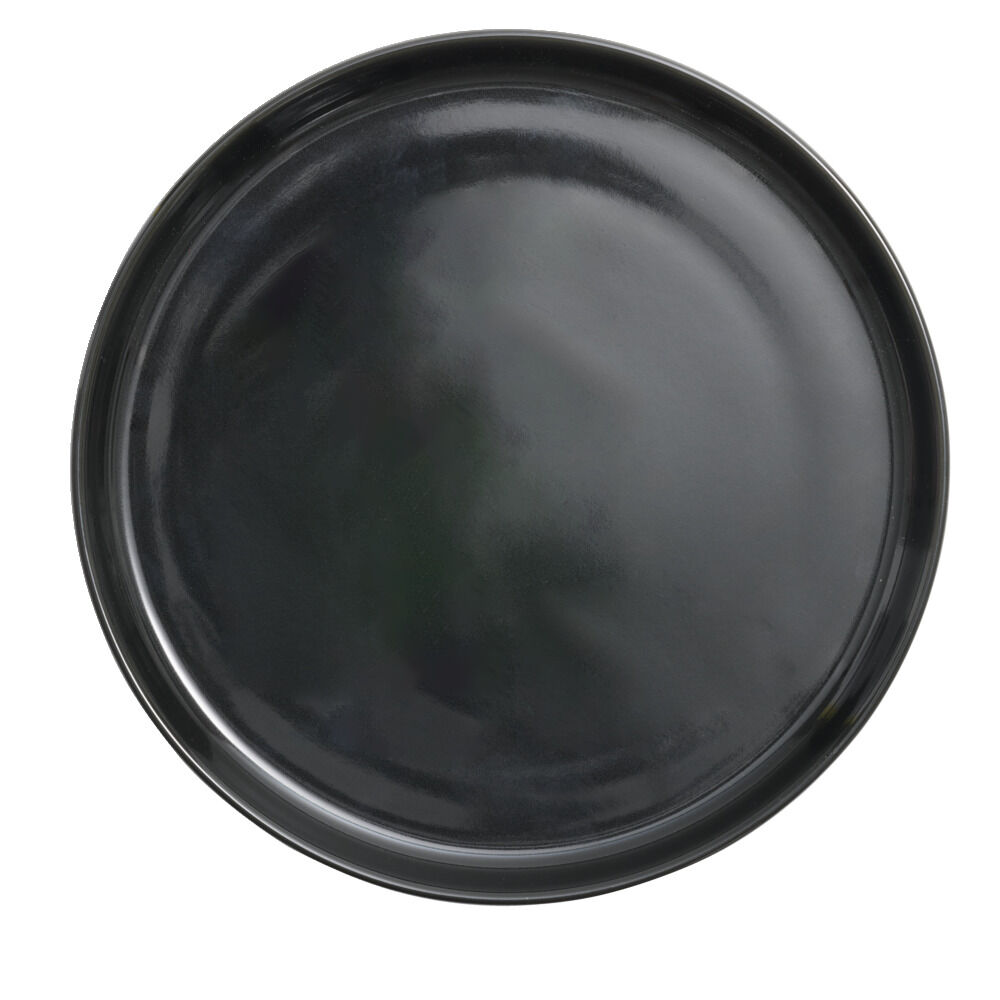 Assiette à dessert Oslo en grès noir Ø20cm