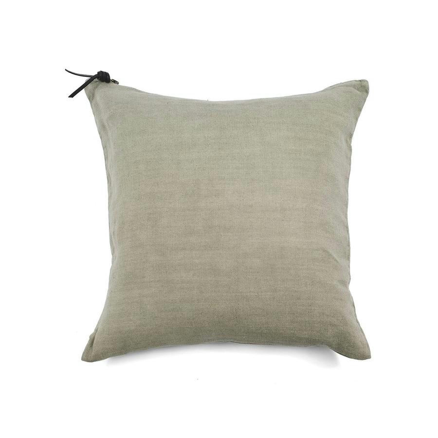 L'ESSENTIEL - Coussin Lin pur lavé  Pierre  45x45