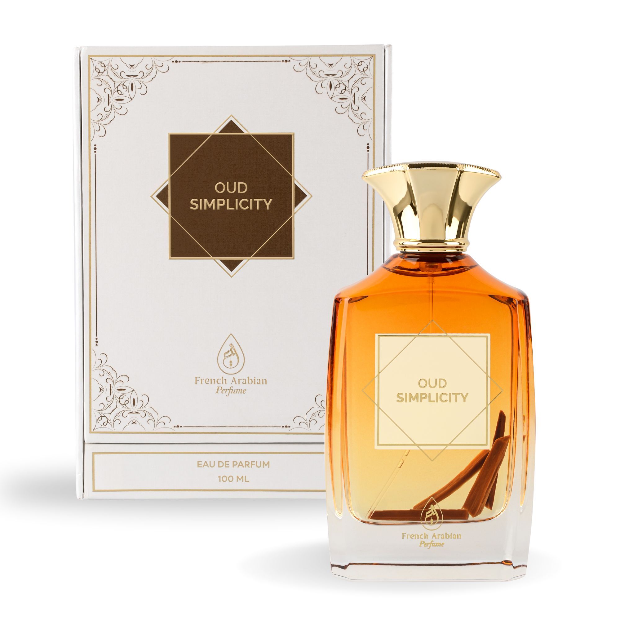 French Arabian Perfume Oud Simplicity 100ml EDP Sandalwood & Vanilla Perfume For Men & Women