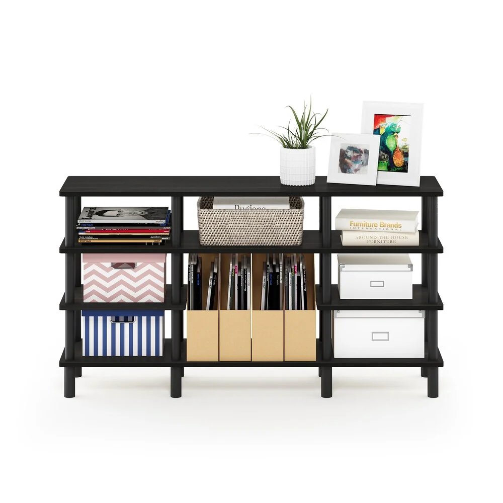 Furinno 18074 Turn-N-Tube 4-Tier Multipurpose Wide Shelf