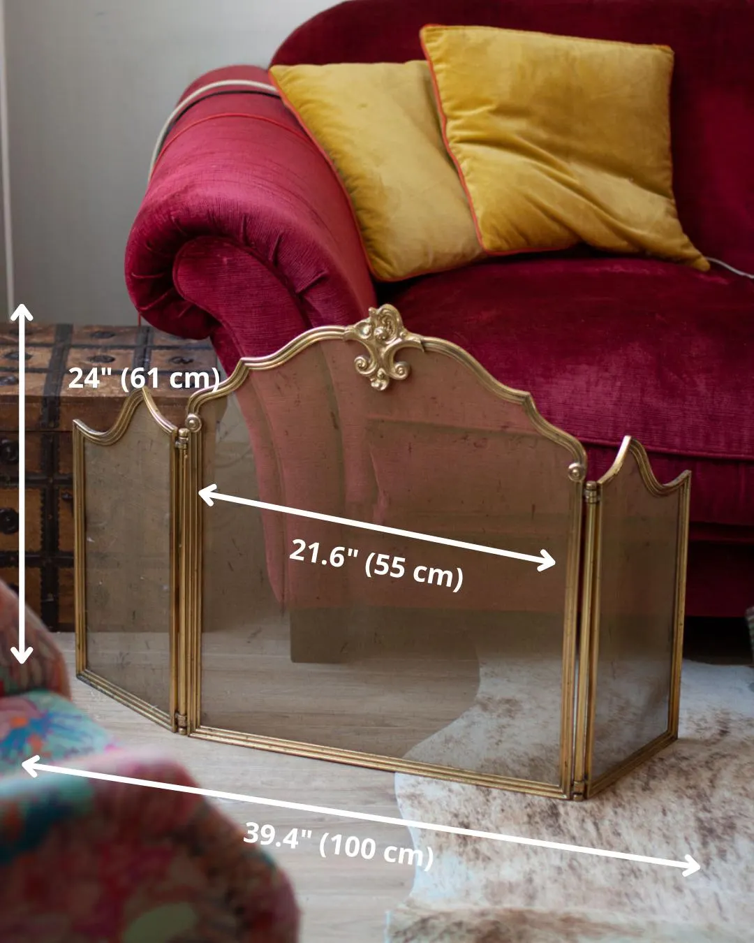 Vintage Fireplace Screen