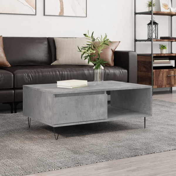 Stolik Kawowy Ława Stół Szary 90x60x35 Do Salonu Do Pokoju