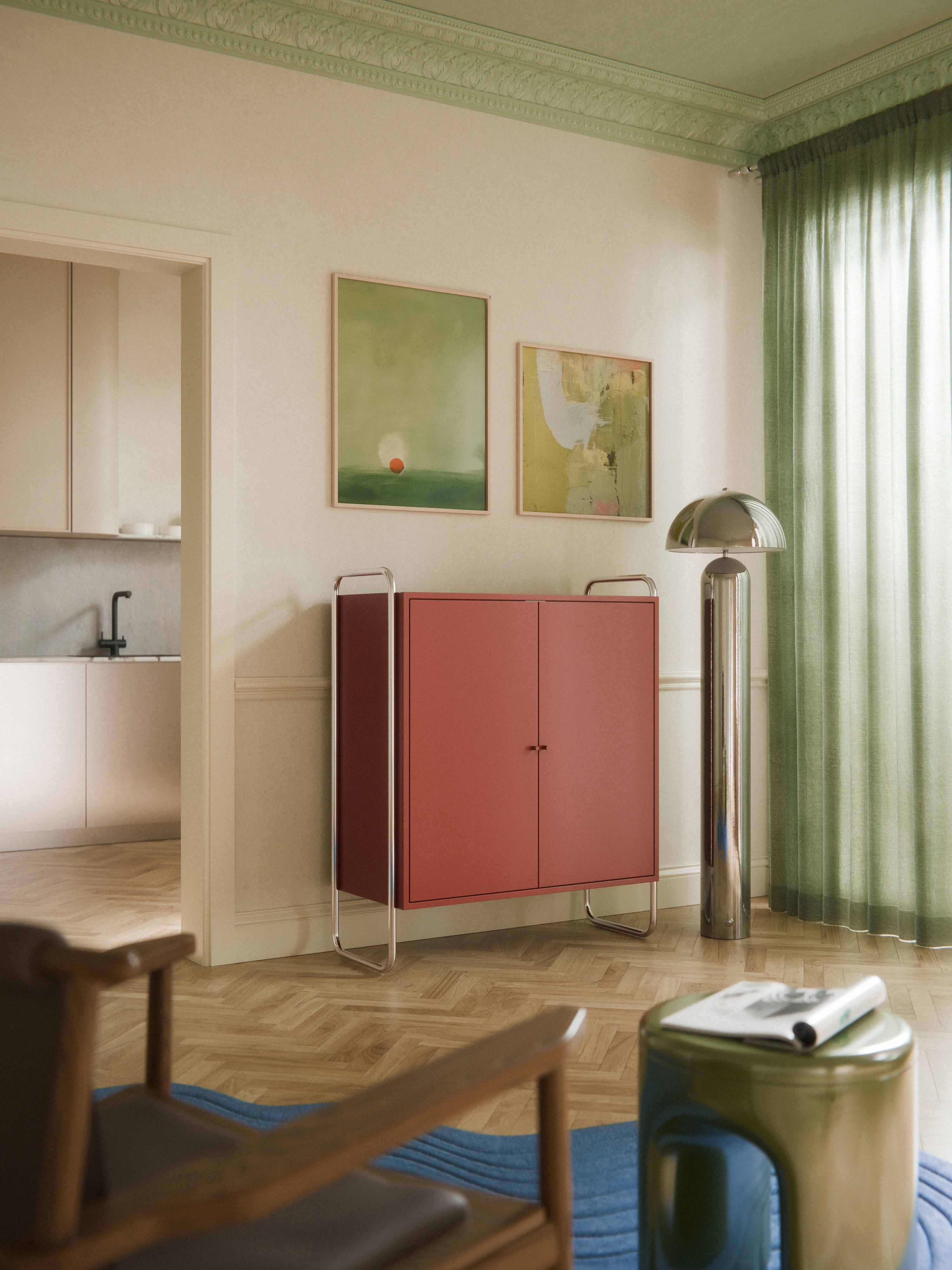 Metall-Highboard Robyn