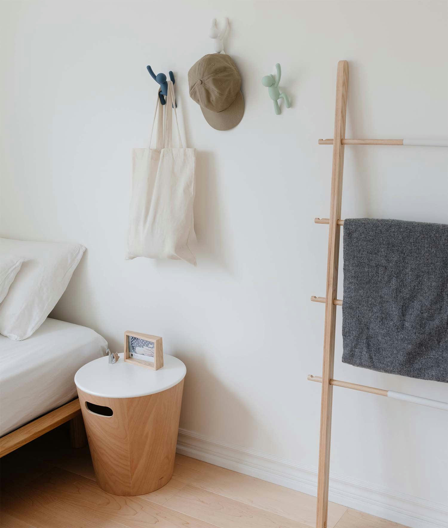 BUDDY - Portemanteau mural bonhomme, lot de 3, assortis