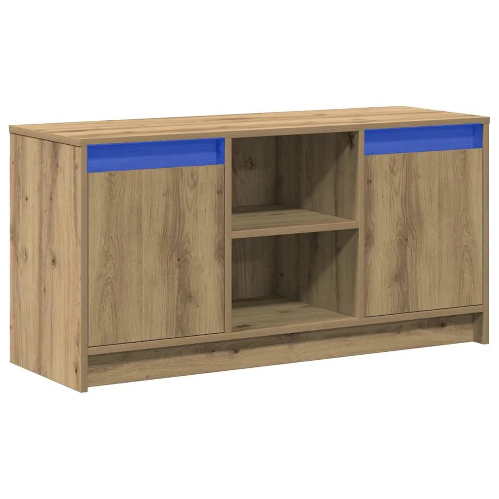 Szafka RTV Stolik Półka Szafka Pod Telewizor Do Salonu LED 100 x 34 x 50 cm