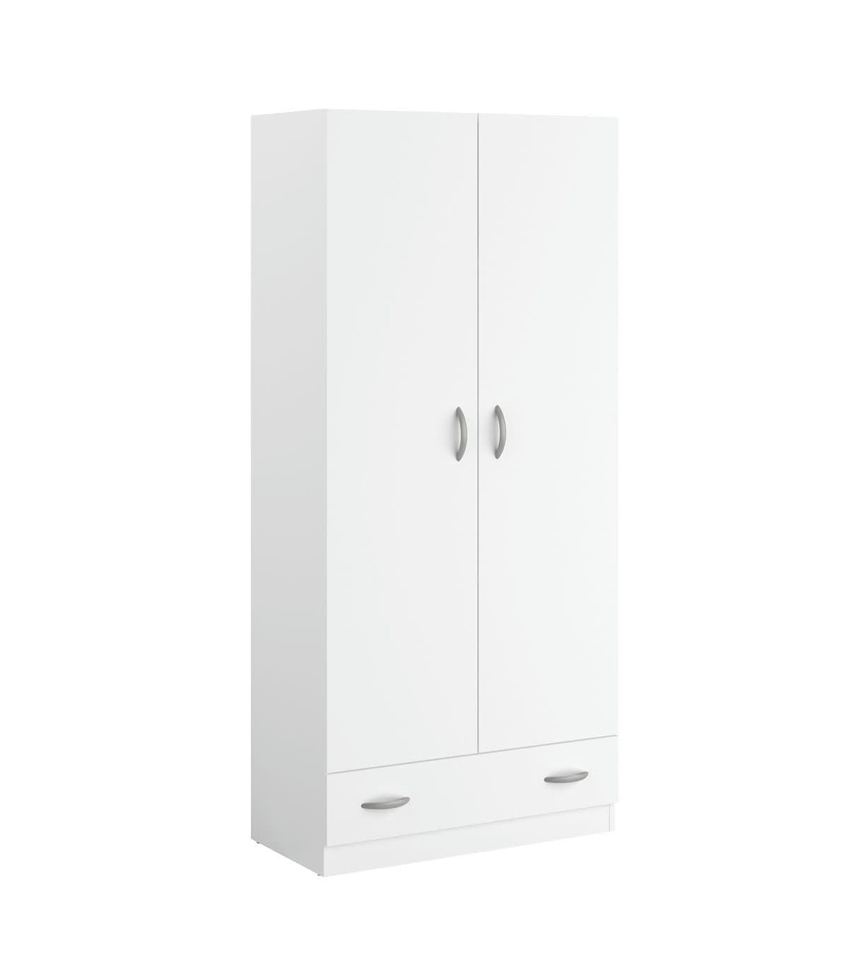 ORLANDO - Armoire 2 portes 2 tiroirs L78 x H170cm