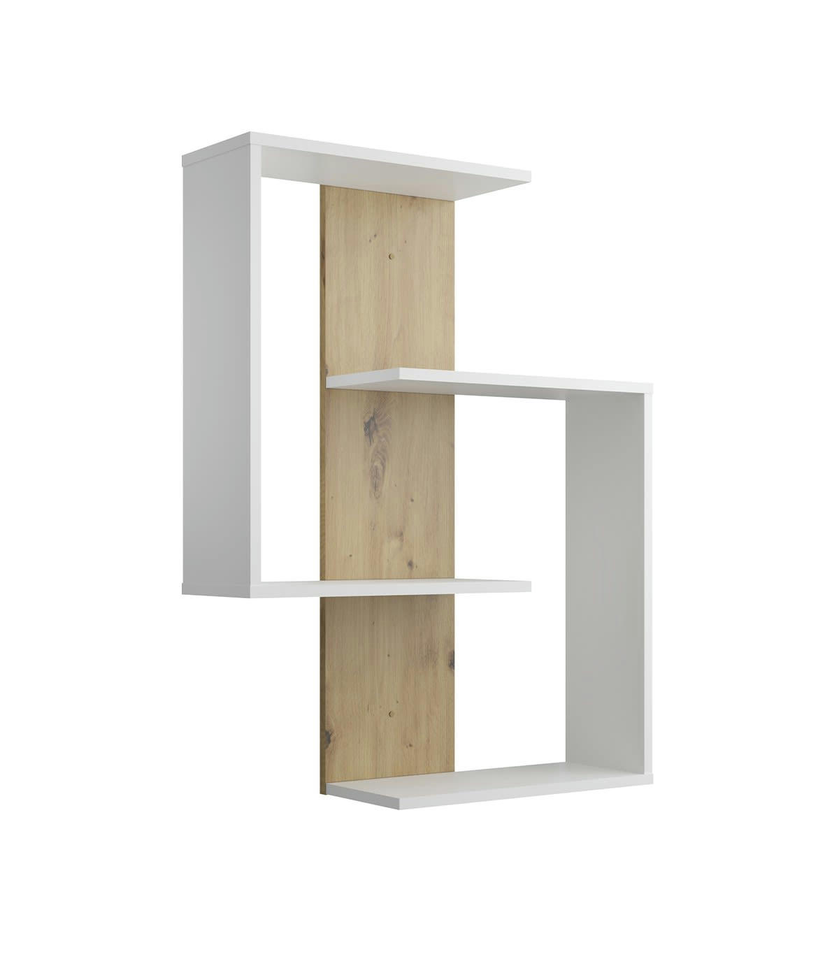 KRETA - Etagère Murale 4 Tablettes L65 cm