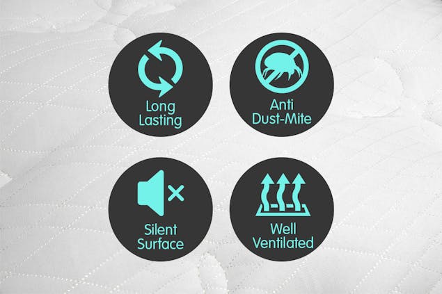 NNEDPE Laura Hill Premium Double Mattress with Euro Top Layer - 32cm