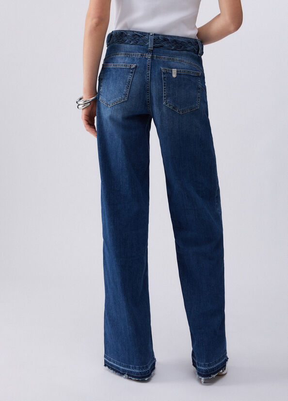 Jeans flare con cintura