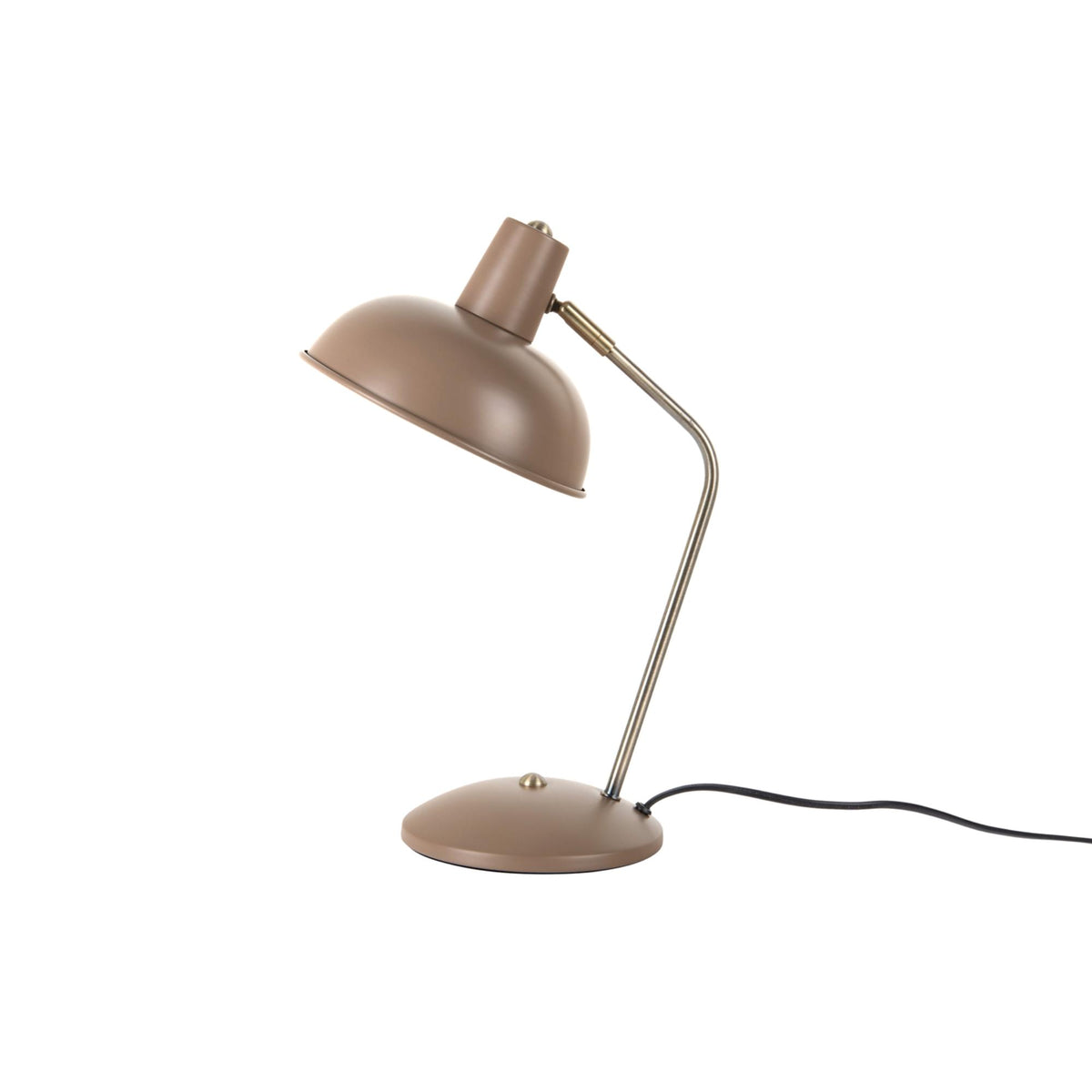 Leitmotiv tafellamp Hood - bruin - Ø26cm