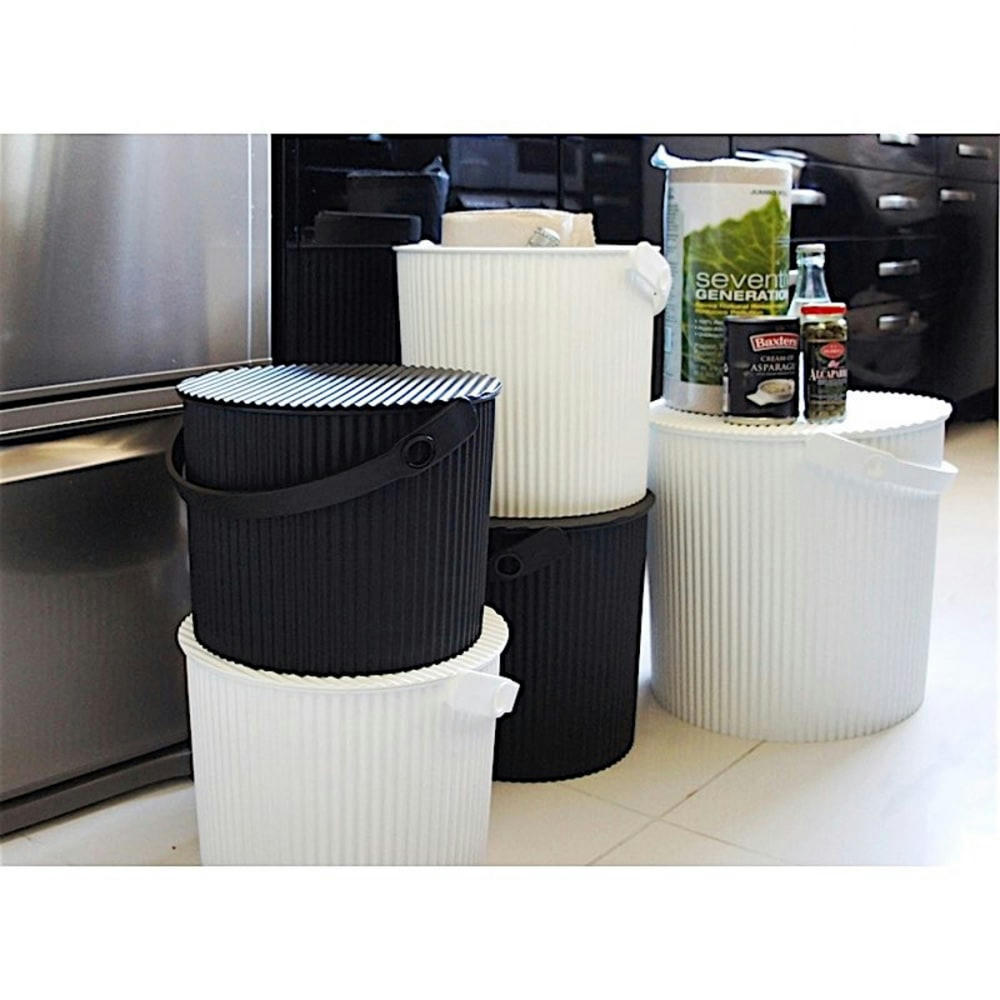 OMNI - Seau de rangement 8 litres noir