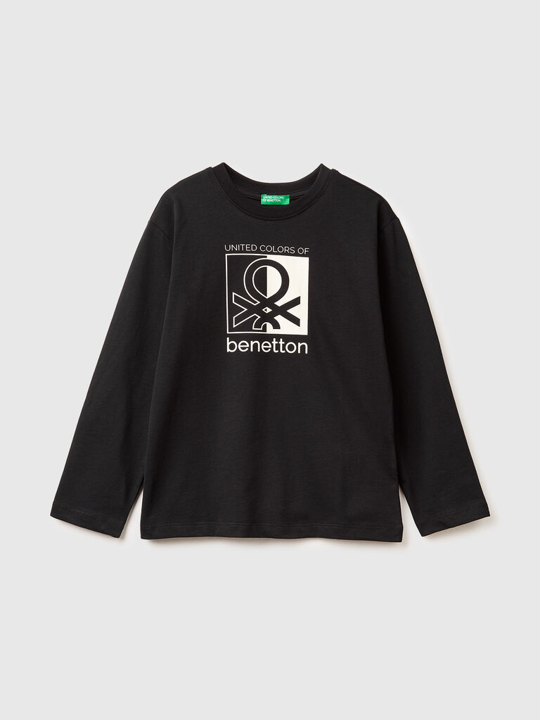 Warm t-shirt with logo print
