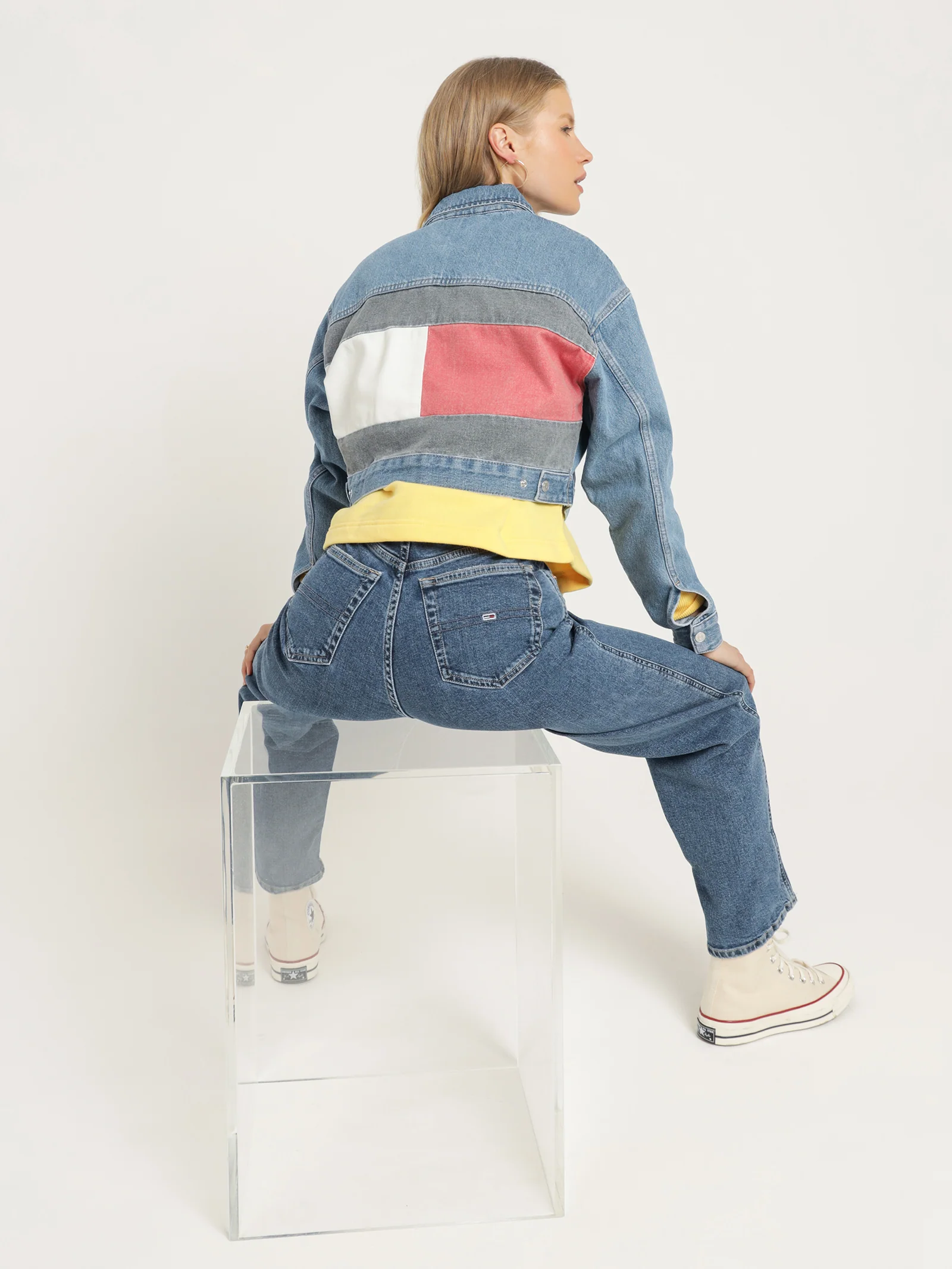 Cropped Trucker Denim Jacket
