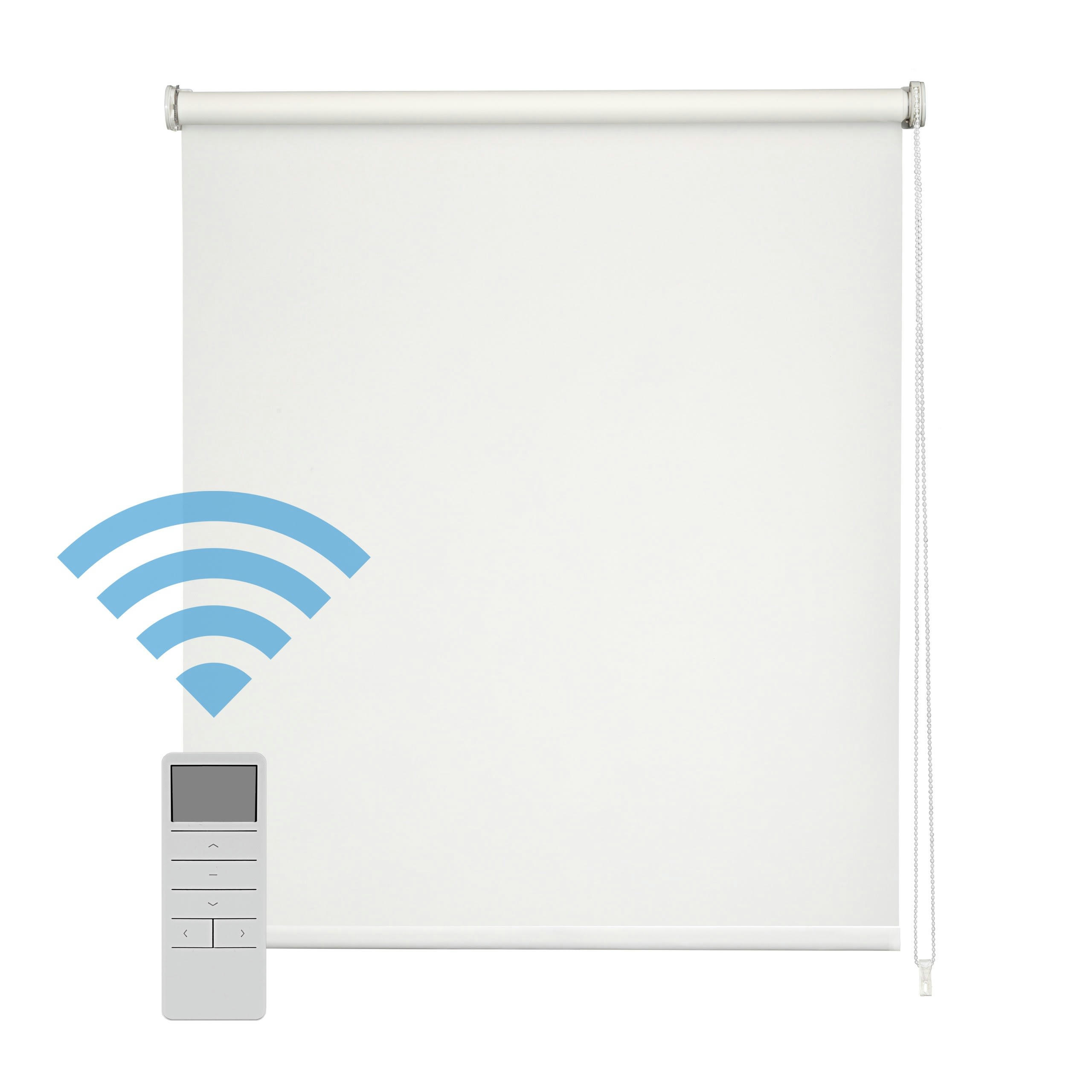 TRANSLUCIDE MOTORISÉ - Store enrouleur motorisé translucide blanc 90 x 250 cm