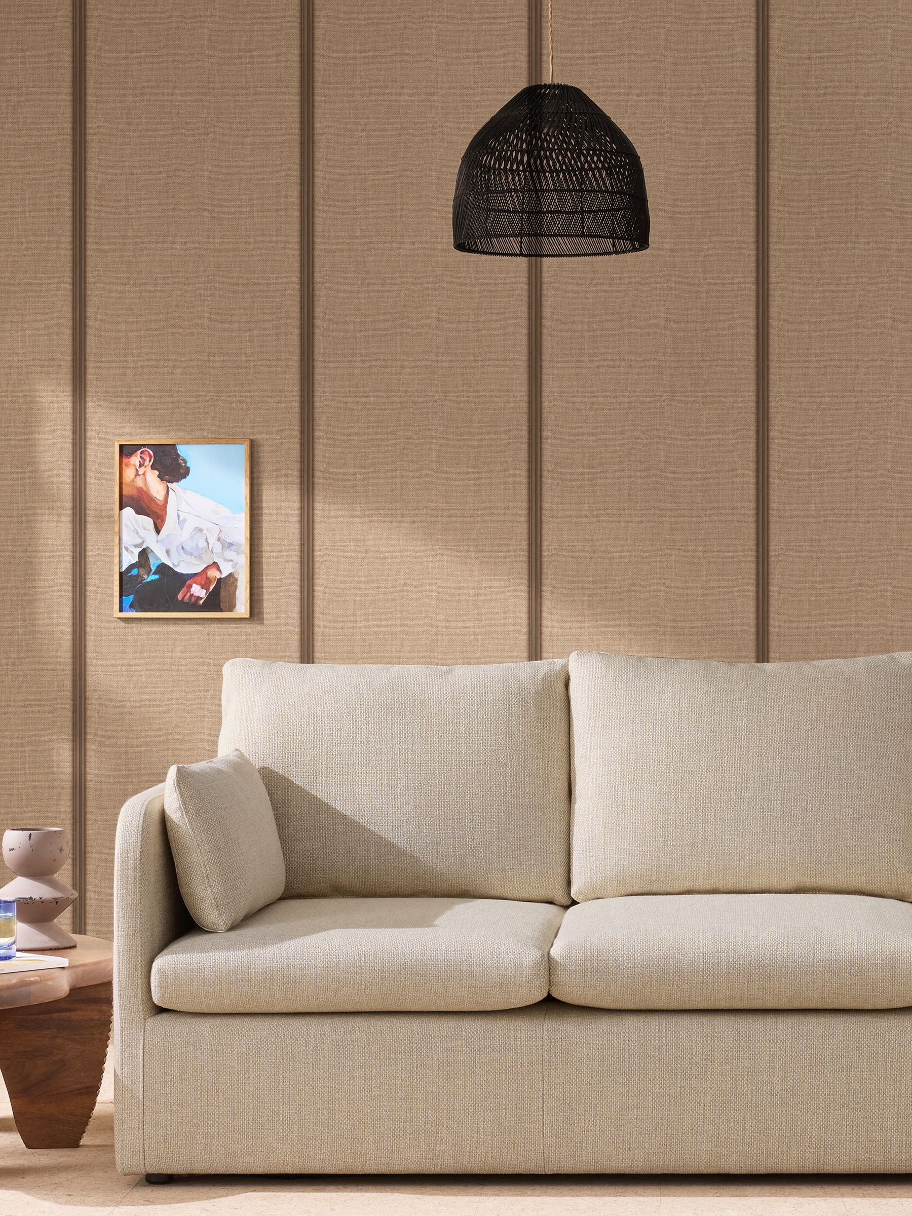 Effie 10M Wallpaper in Natural Hessian