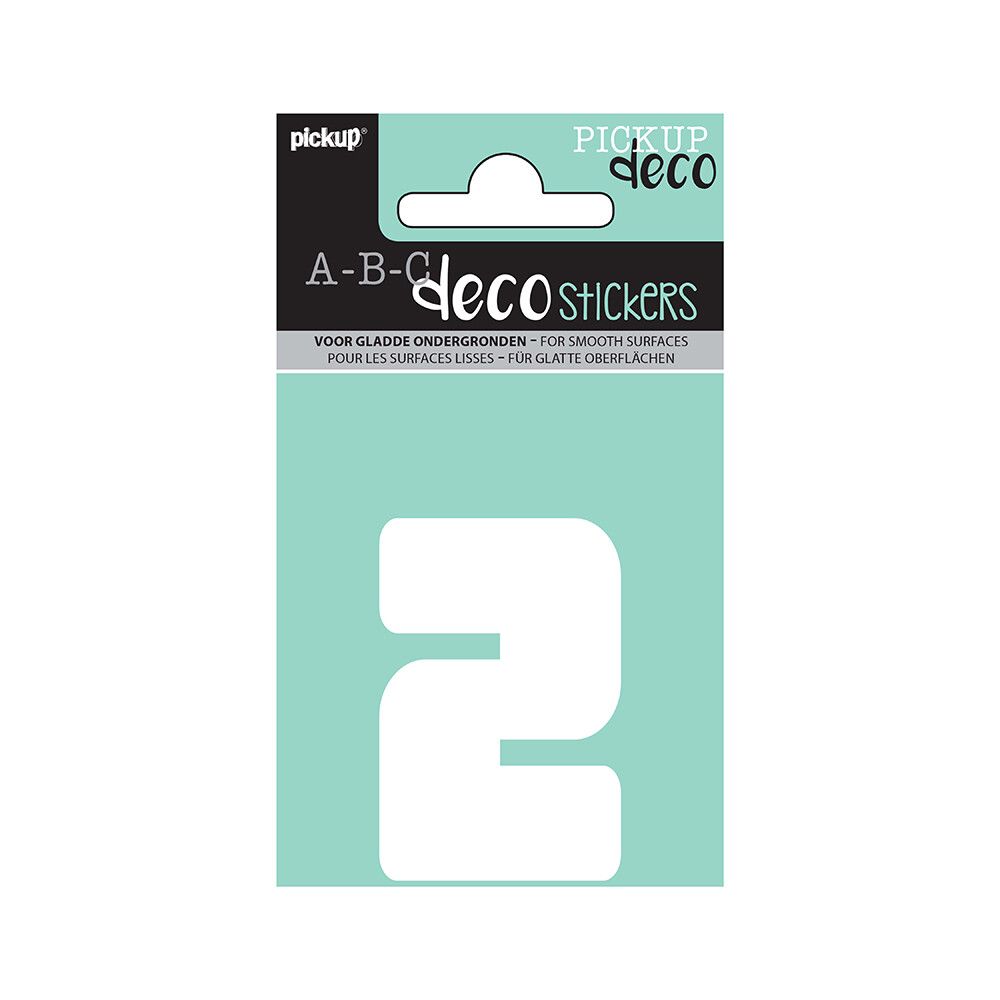 TALL PICKUP 2 ABC DECO ANNA 60 MM 2 HVIT