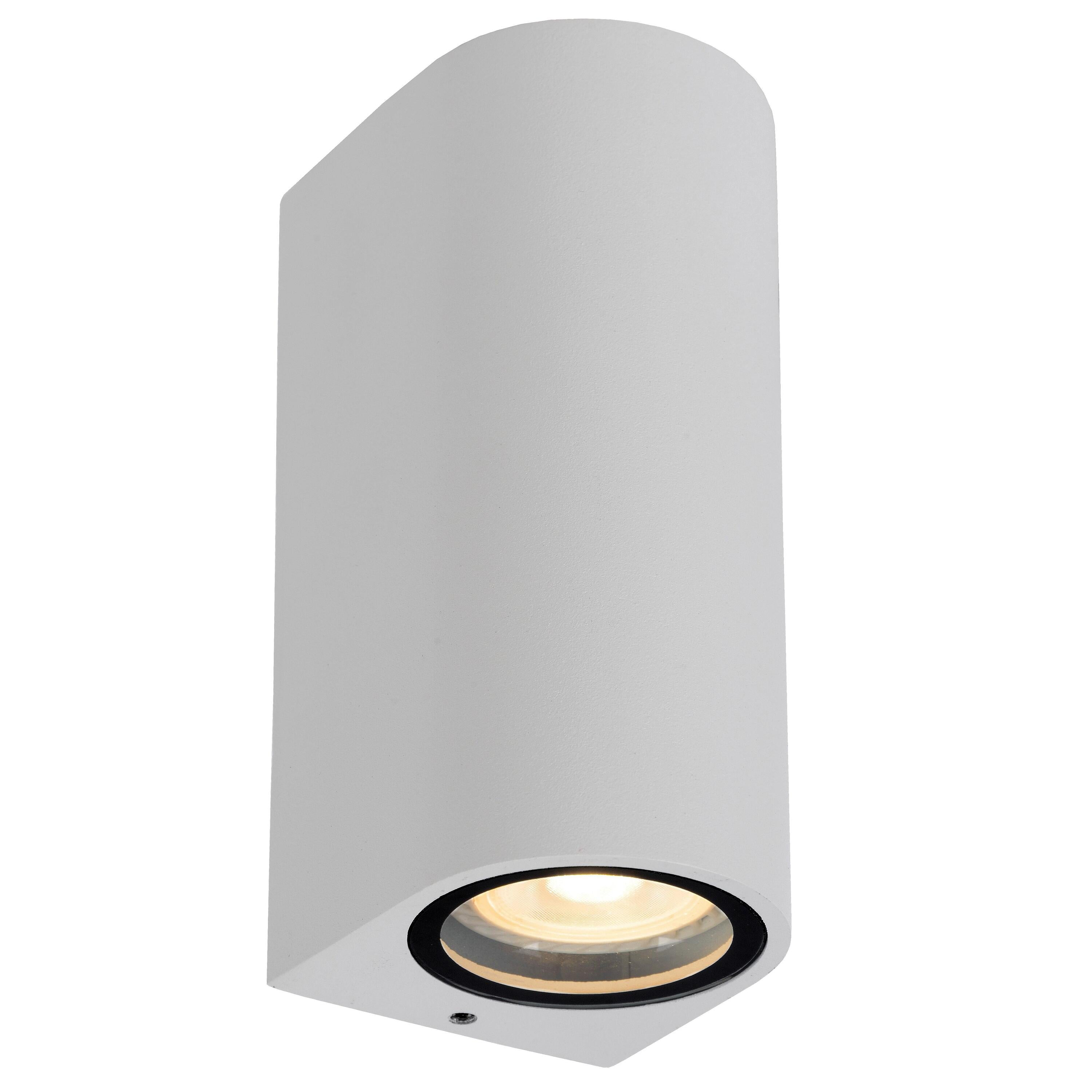 Zaro 2 wandlamp buiten IP44 rond wit