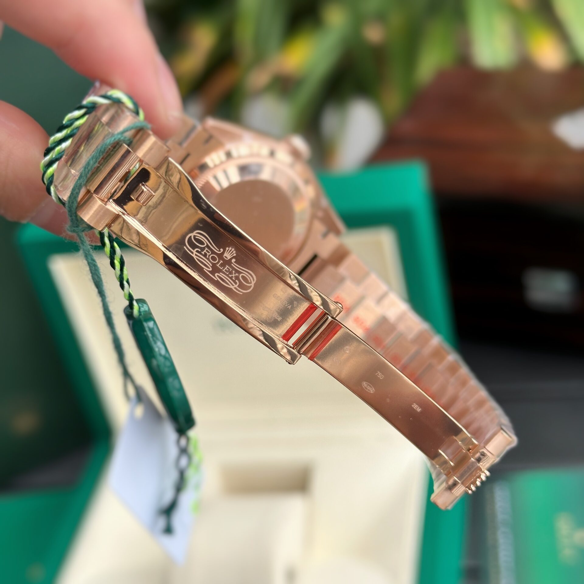 Rolex Day-Date RG Plated Chocolate Dial Diamonds 36mm Replica