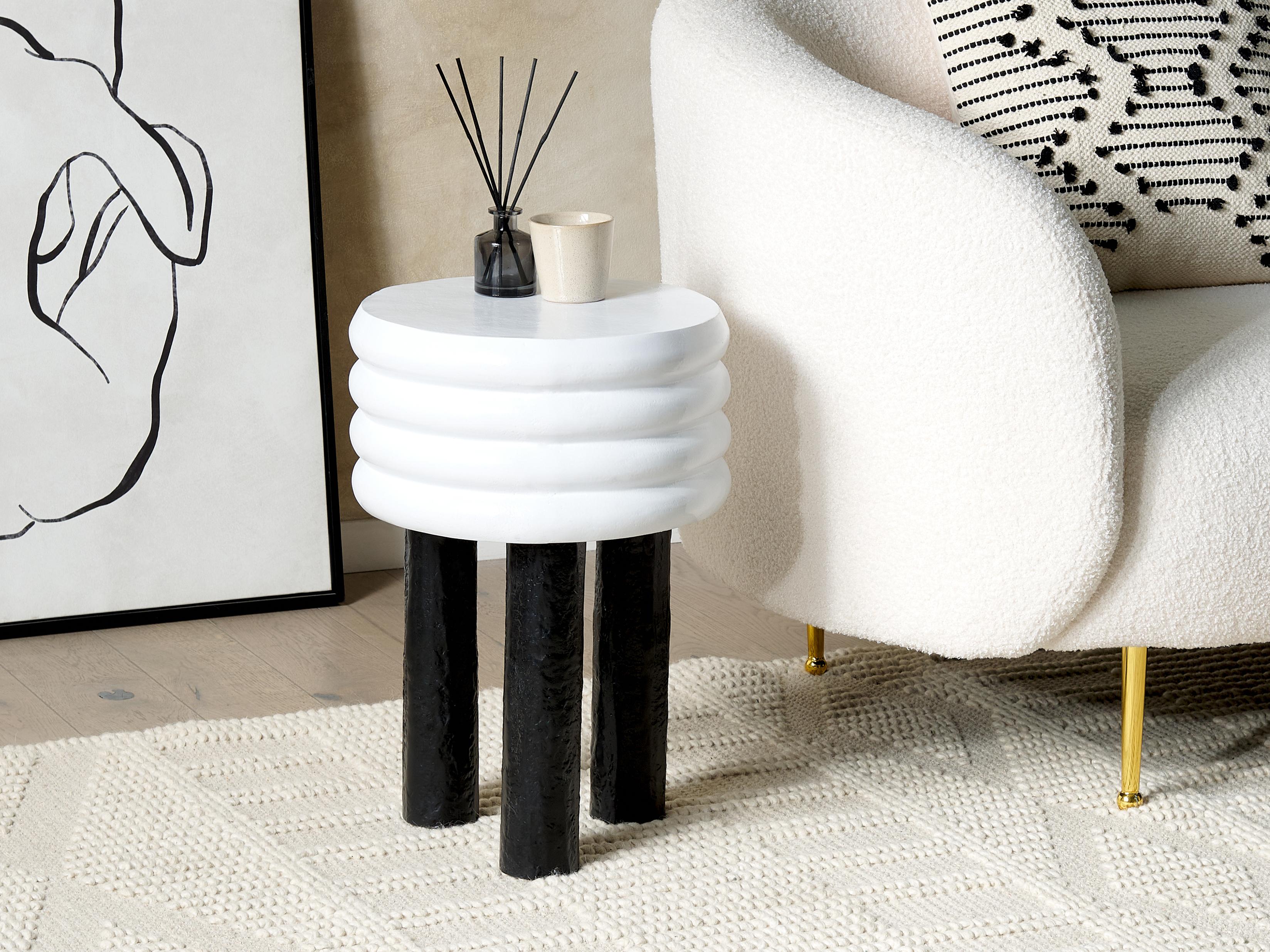 Side Table KIKIWA Metal White