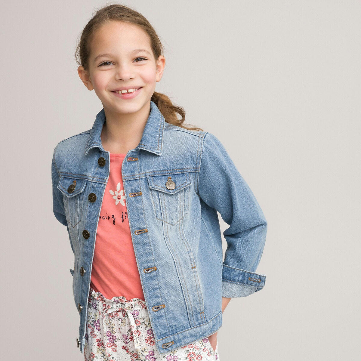 Veste denim boutonnée
