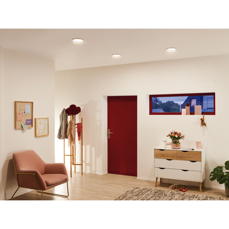 Spot encastrable LED Quality Panel blanc blanc chaud IP44 1130 lm 11,1 W PAULMANN