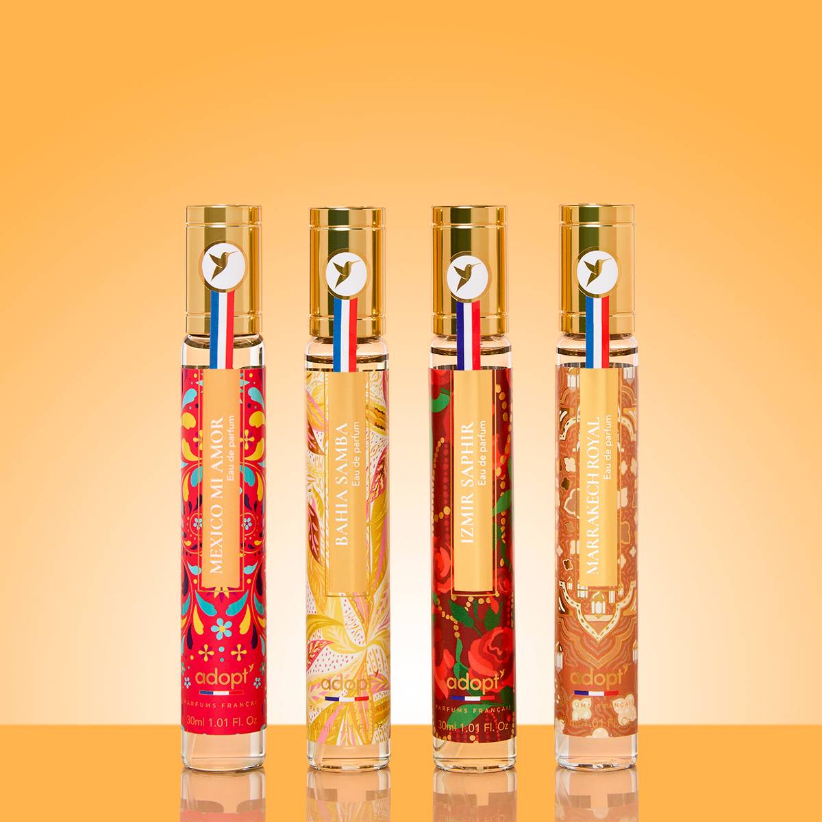 Tresors du MondeCoffret 4 x eaux de parfum 30 ml Mexico mi amor   Bahia samba   Izmir saphir   Marrakech royal