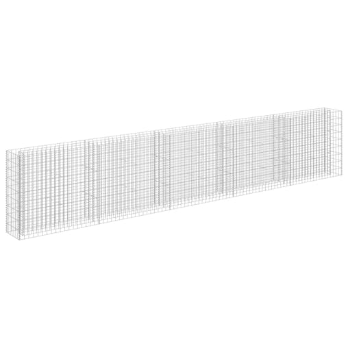 NNEVL Gabion Raised Bed Galvanised Steel 450x30x90 cm