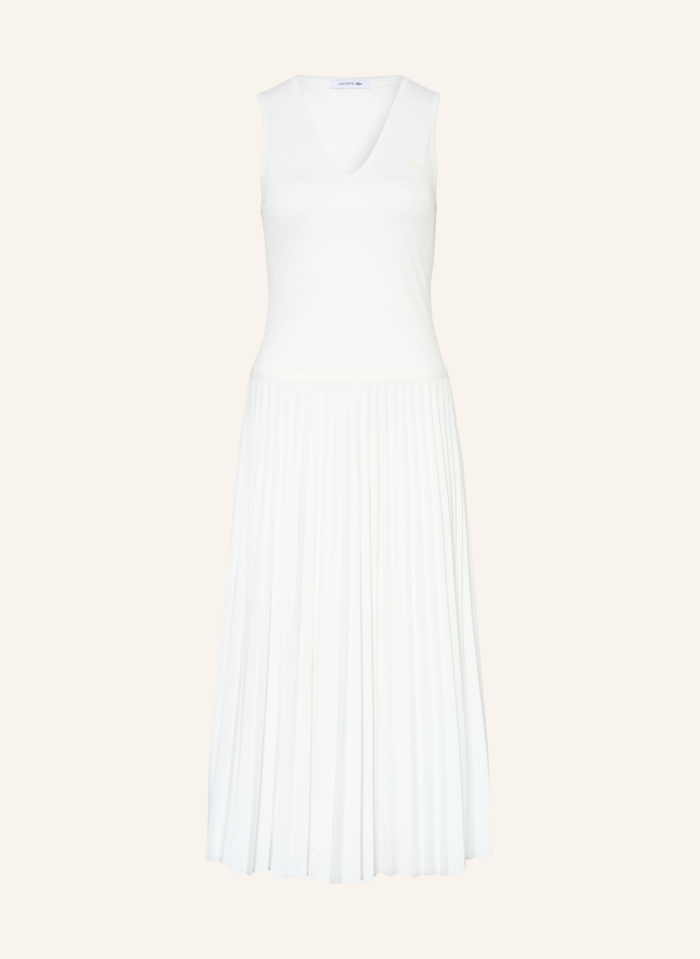 LACOSTE Jerseykleid mit Plissees